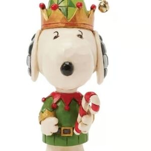 Jim Shore Peanuts Snoopy Elf Mini 6017239 New In Box !!!